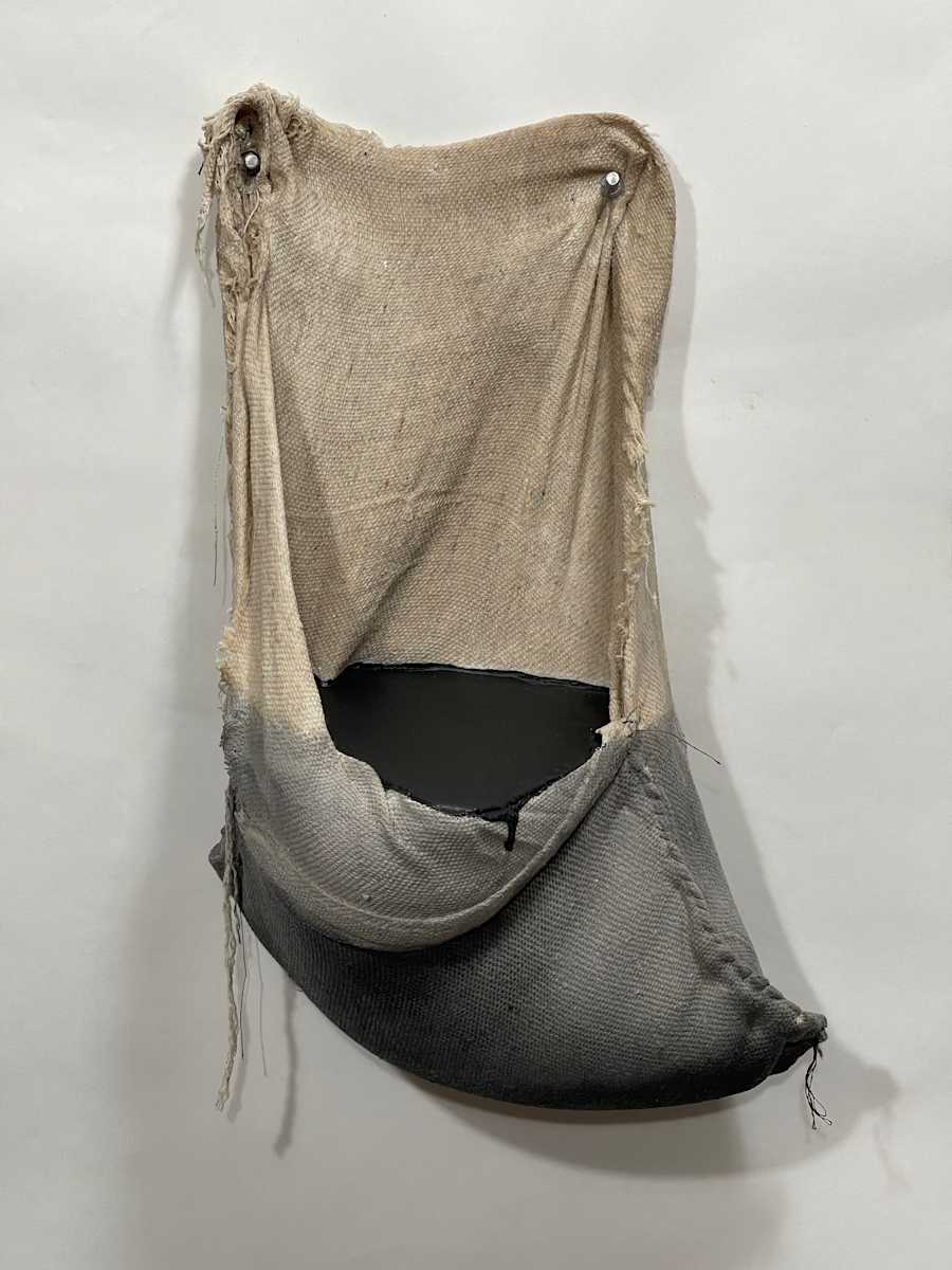 Pouch Painting  (black) by Howard Schwartzberg, Image 5.