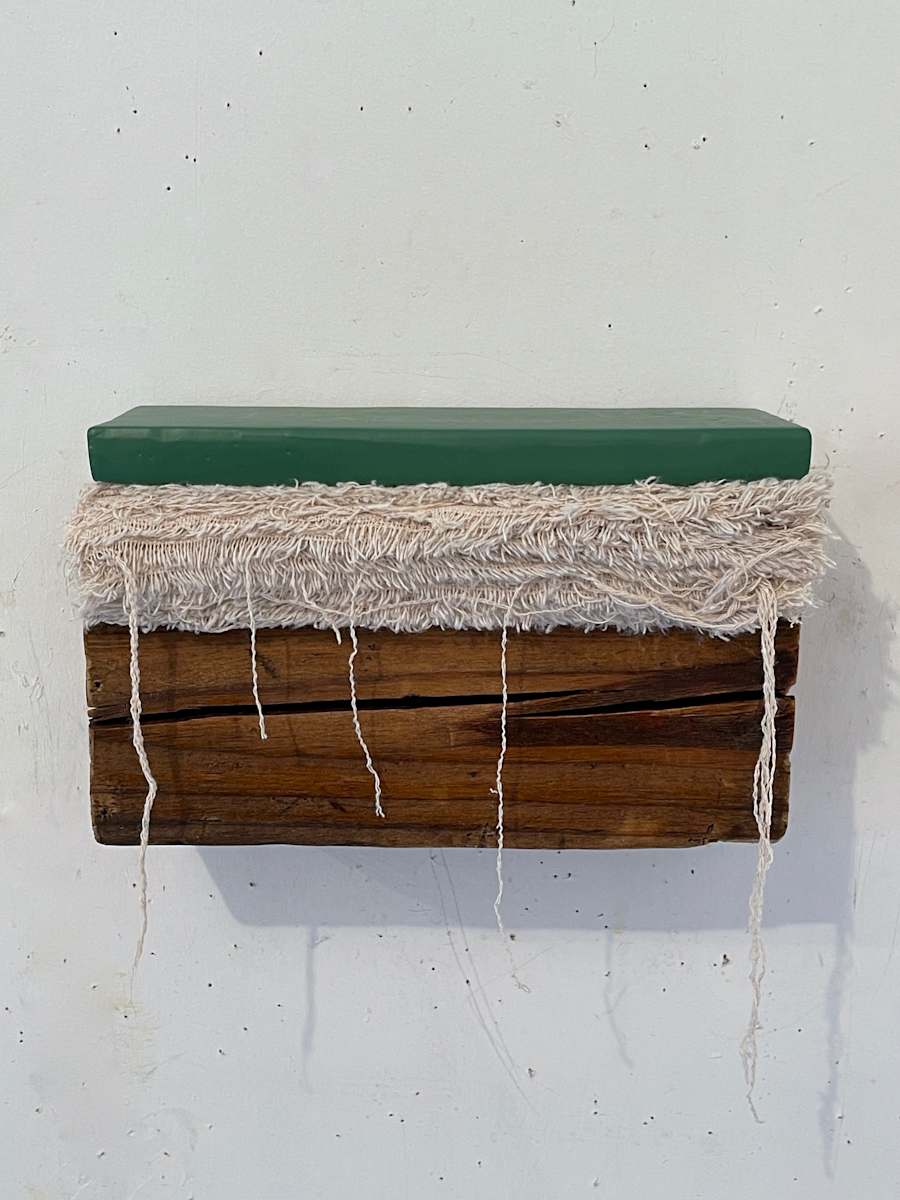 Bed Painting (green) by Howard Schwartzberg, Image 6.