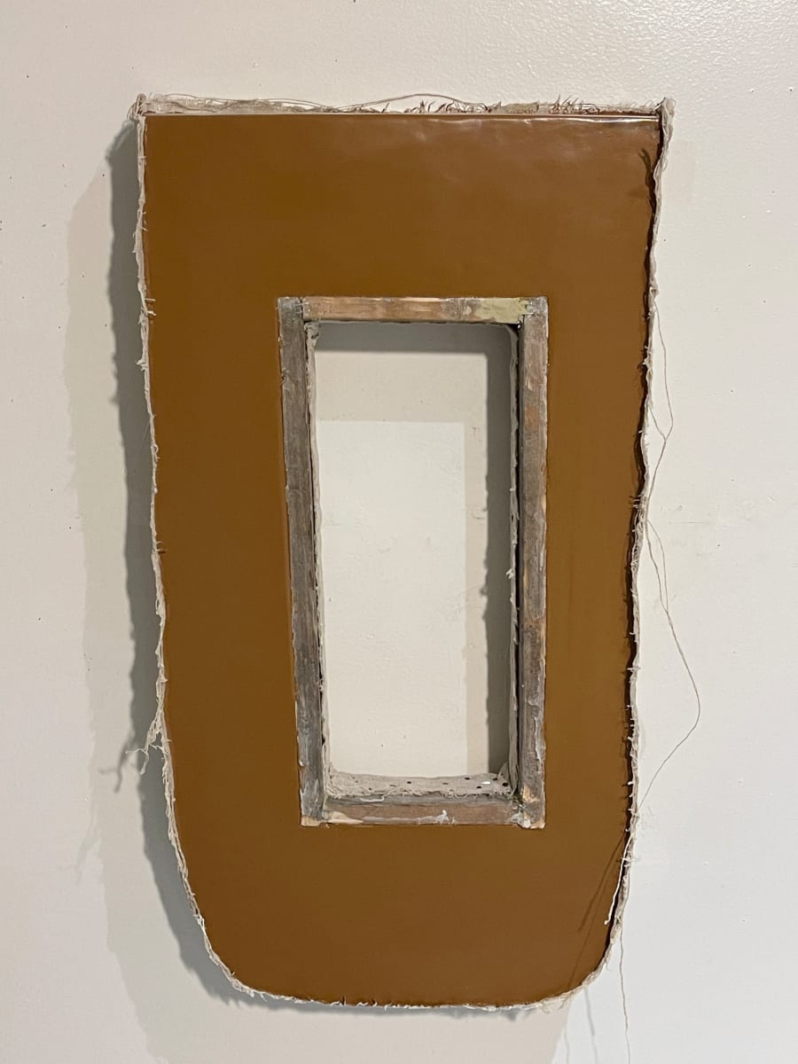 Inverted Reversed Painting (yellow brown) by Howard Schwartzberg 