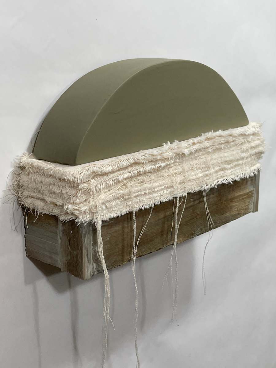 Bed Painting (olive matte curve) by Howard Schwartzberg, Image 1.