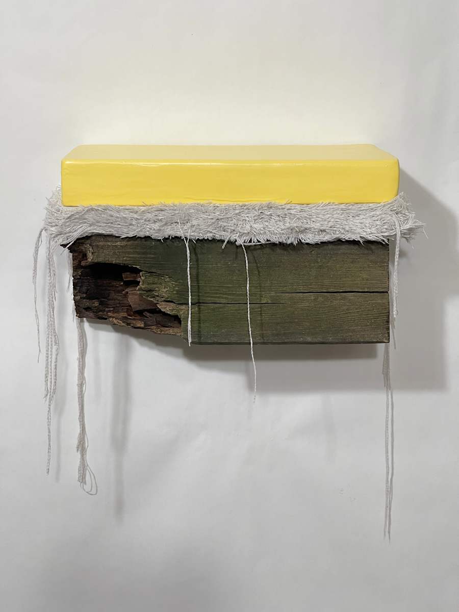 Bed Painting (light yellow) by Howard Schwartzberg, Image 5.