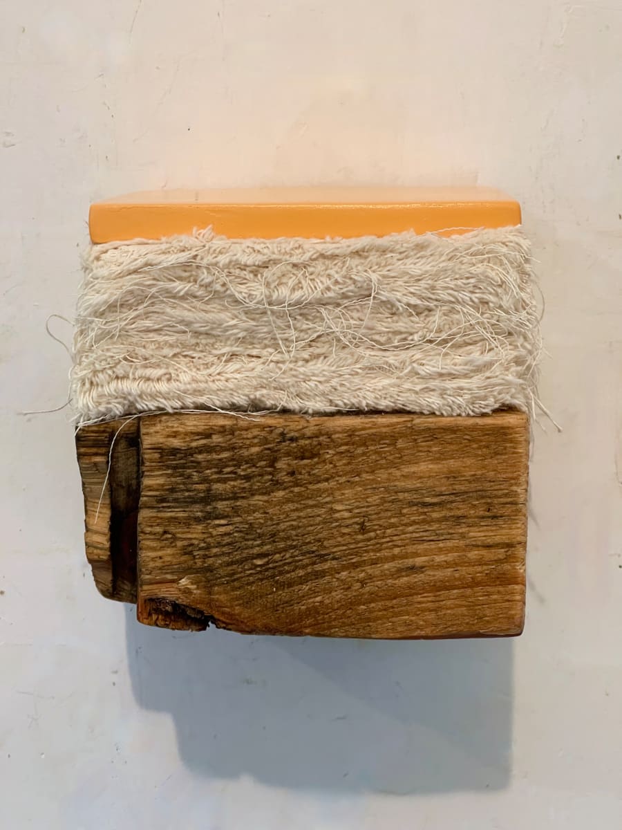 Bed Painting (light orange square) by Howard Schwartzberg, Image 7.