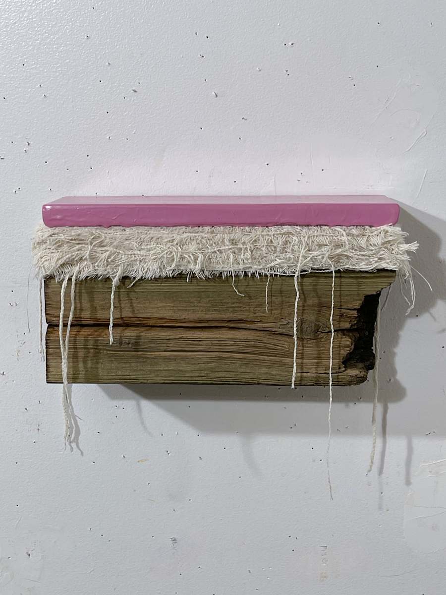 Bed Painting (pink violet) by Howard Schwartzberg, Image 5.