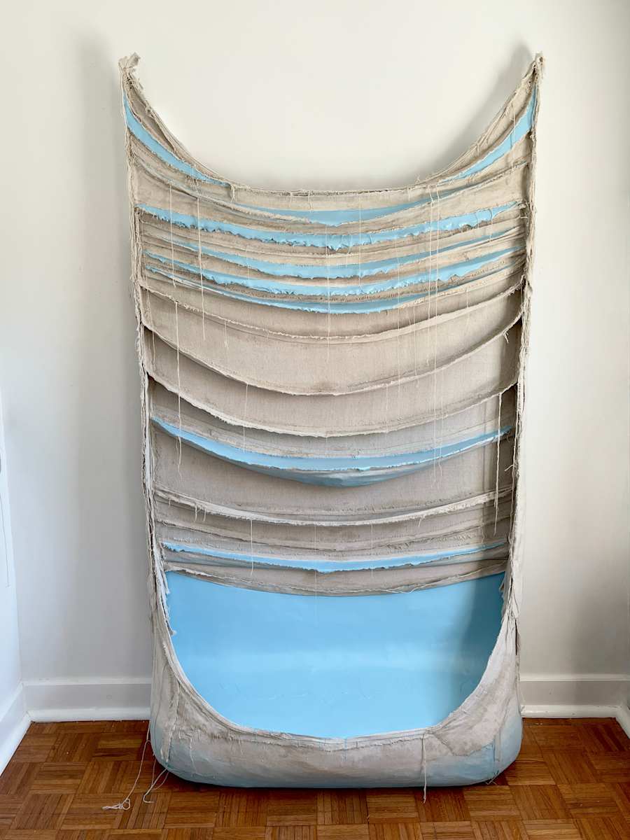 Trough Painting (dull blue) by Howard Schwartzberg, Image 3.