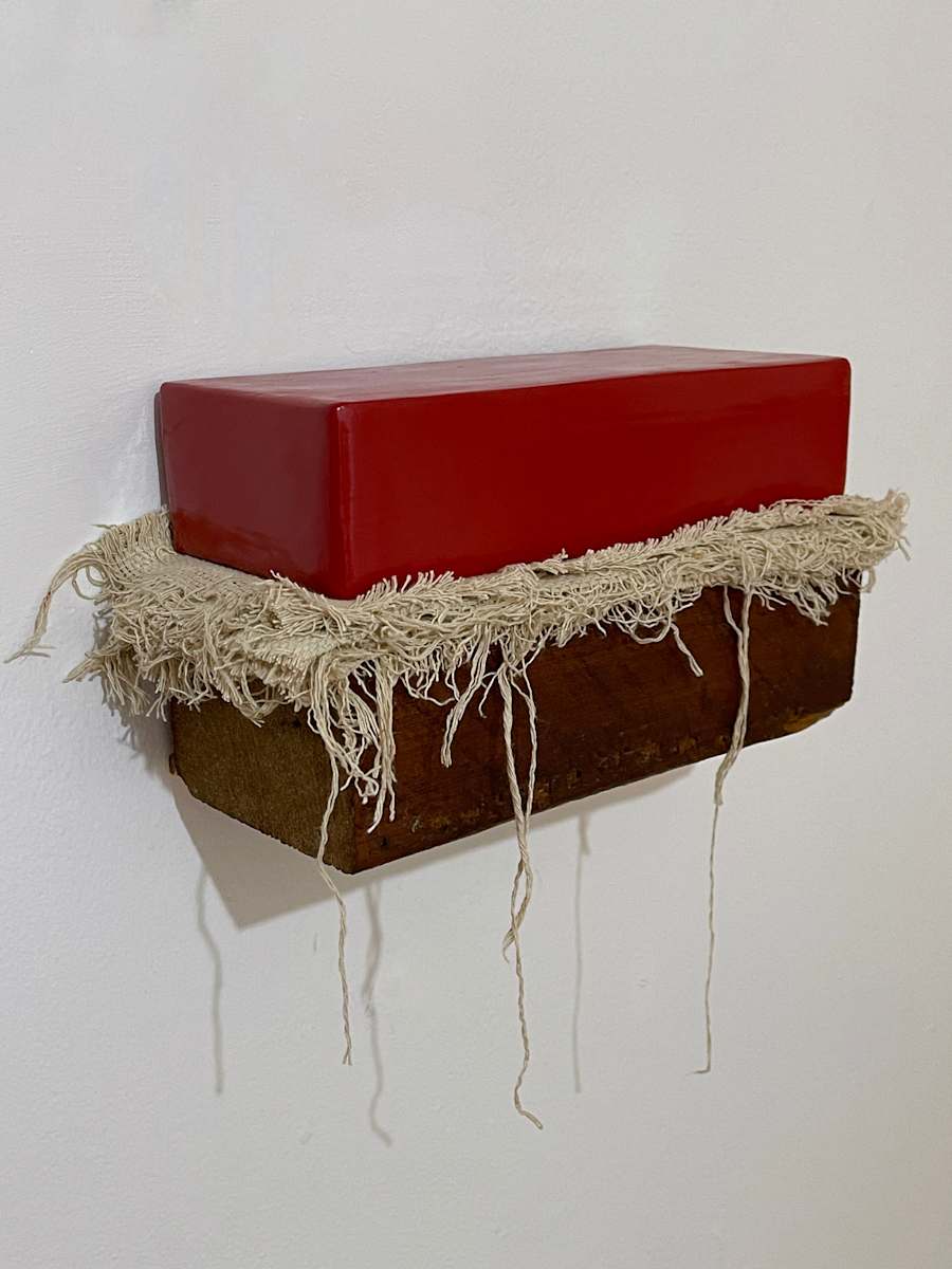 Bed Painting (red gloss) by Howard Schwartzberg, Image 1.