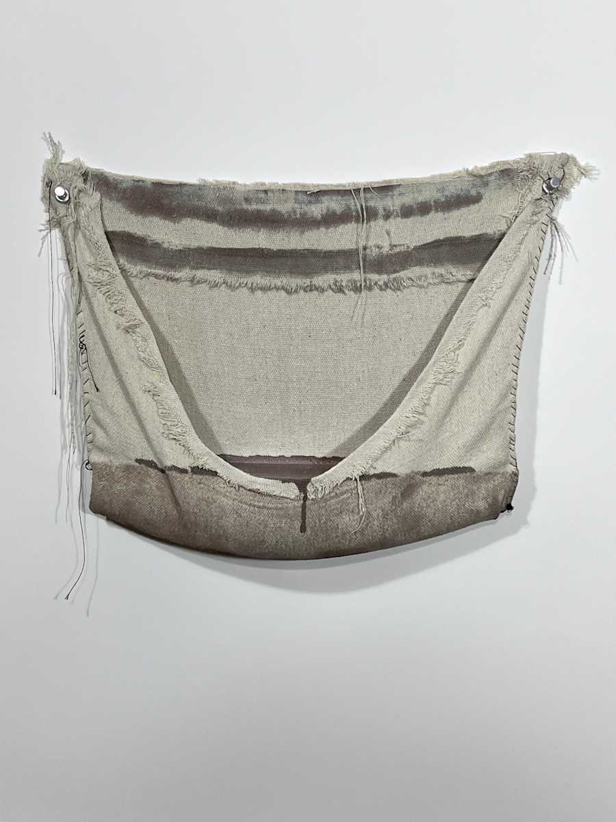 Pouch Painting  (violet brown) by Howard Schwartzberg 