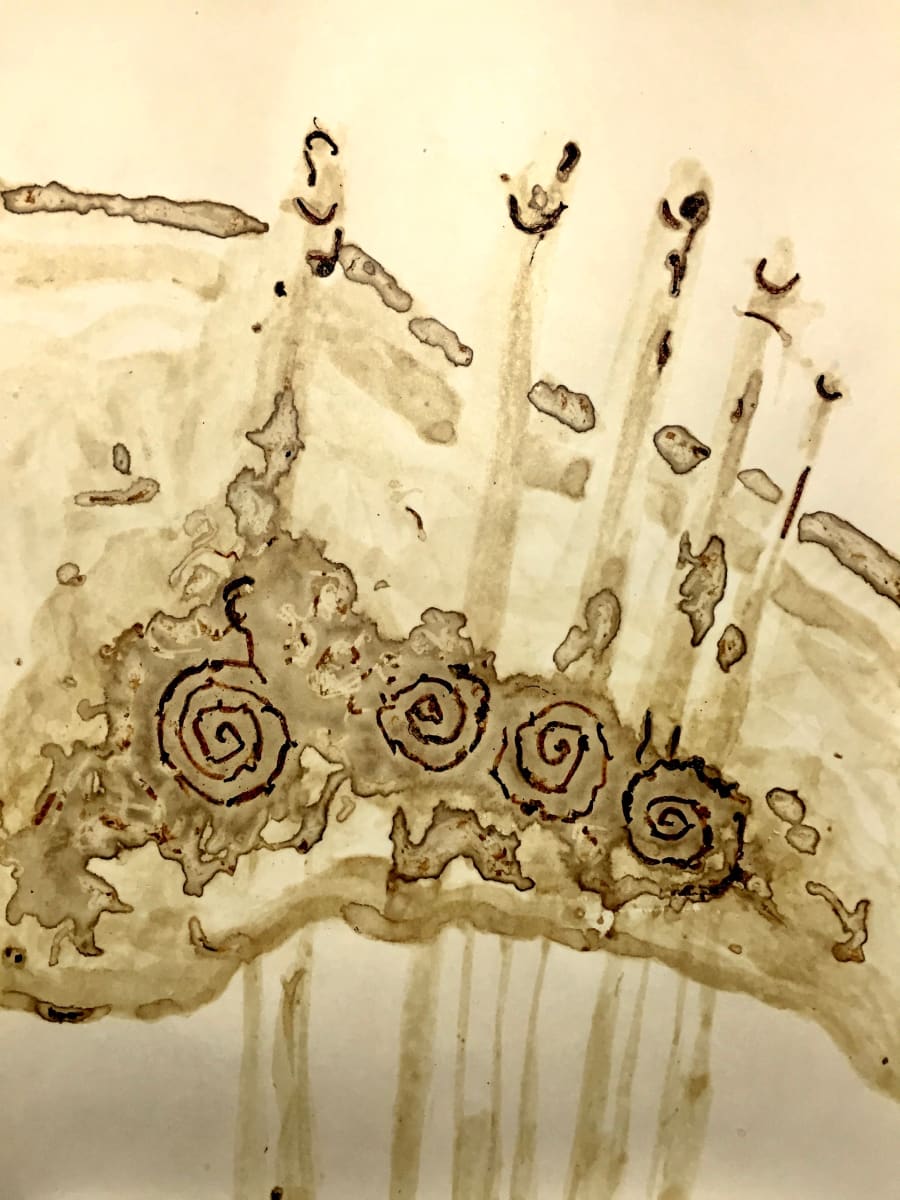 Spiral Worm Drawing No.17, Image 1.