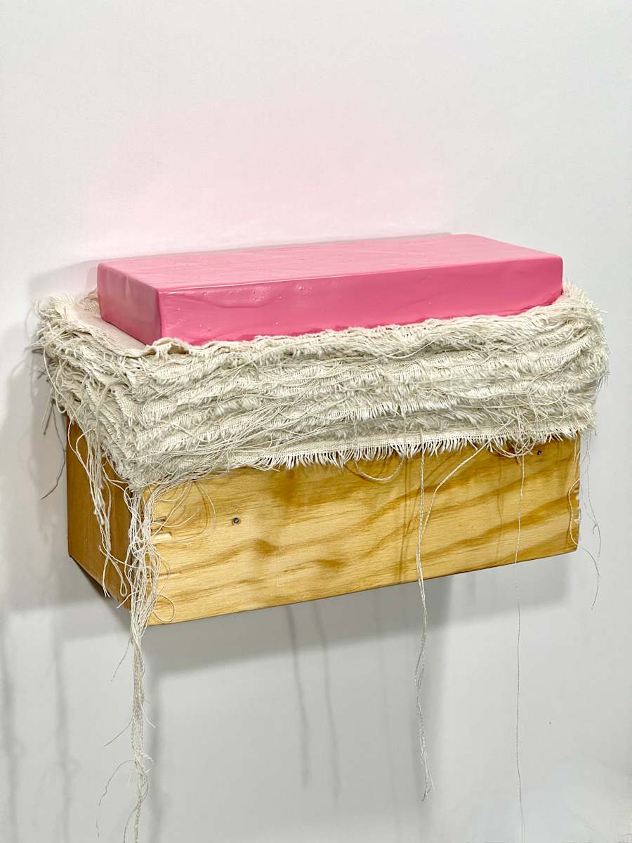 Bed Painting (deep pink) by Howard Schwartzberg 