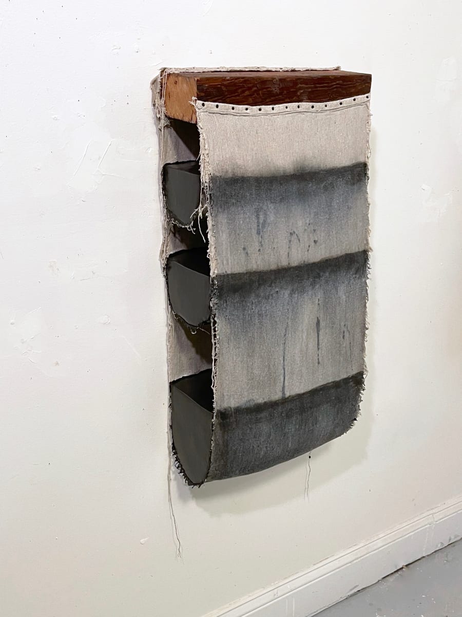 Suspended Painting (triple black) open side by Howard Schwartzberg, Image 1.
