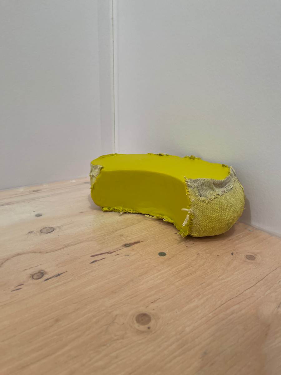 Small Section Painting (lime yellow) by Howard Schwartzberg, Image 2.