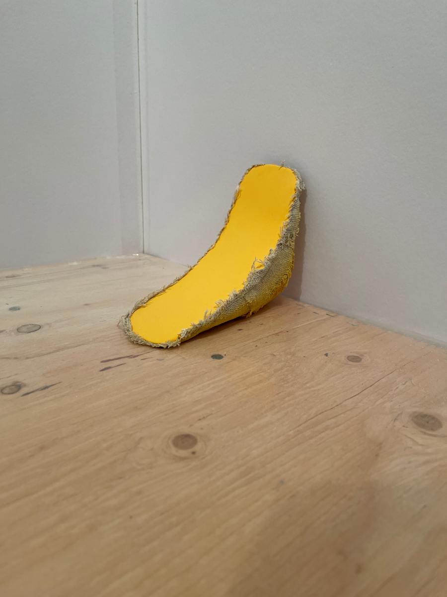 Small Section Painting (yellow peach) by Howard Schwartzberg, Image 7.