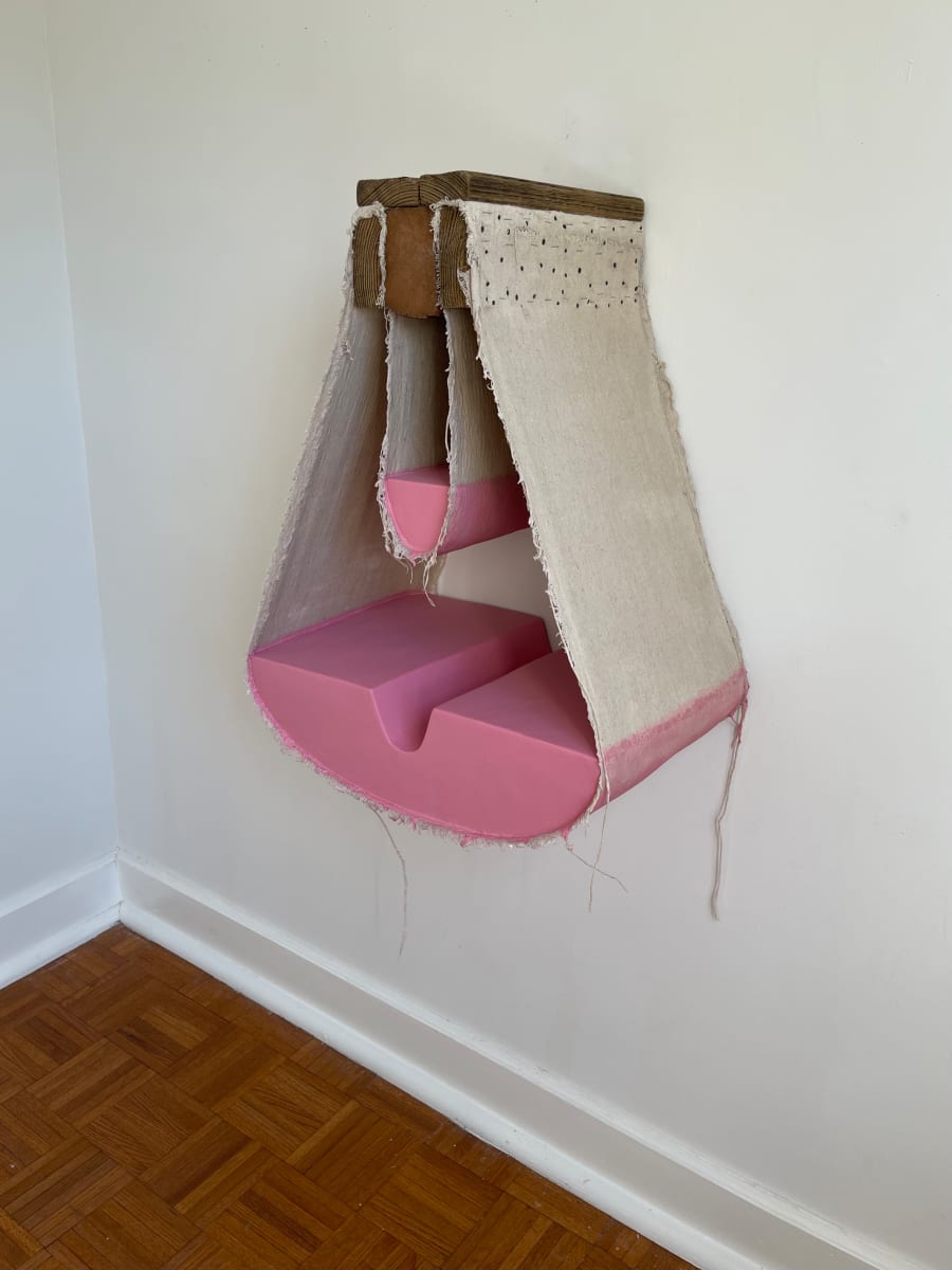 Suspended Painting (floating pink section) by Howard Schwartzberg, Image 4.