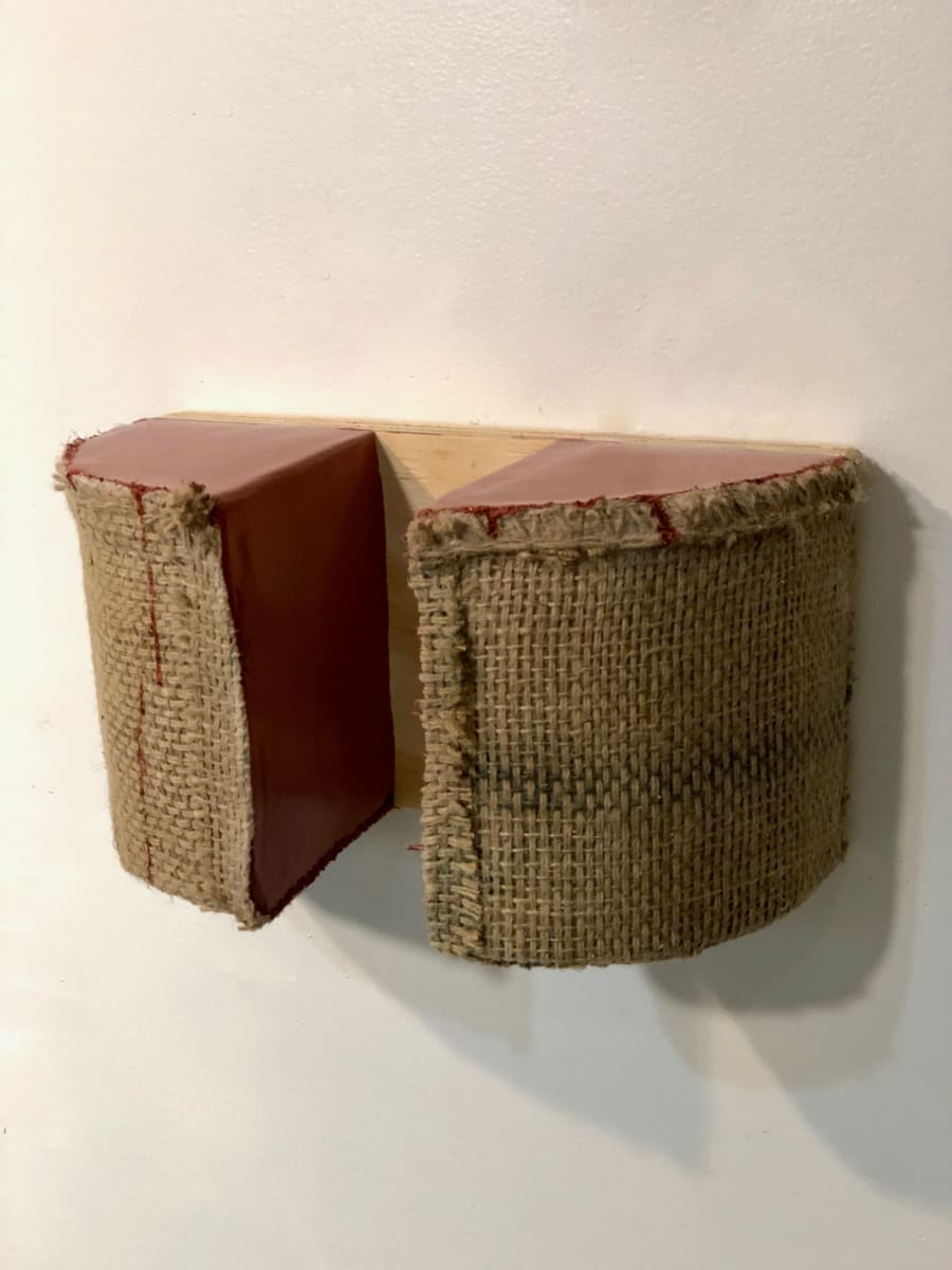 Cut Bag Painting (brown separated) by Howard Schwartzberg, Image 1.