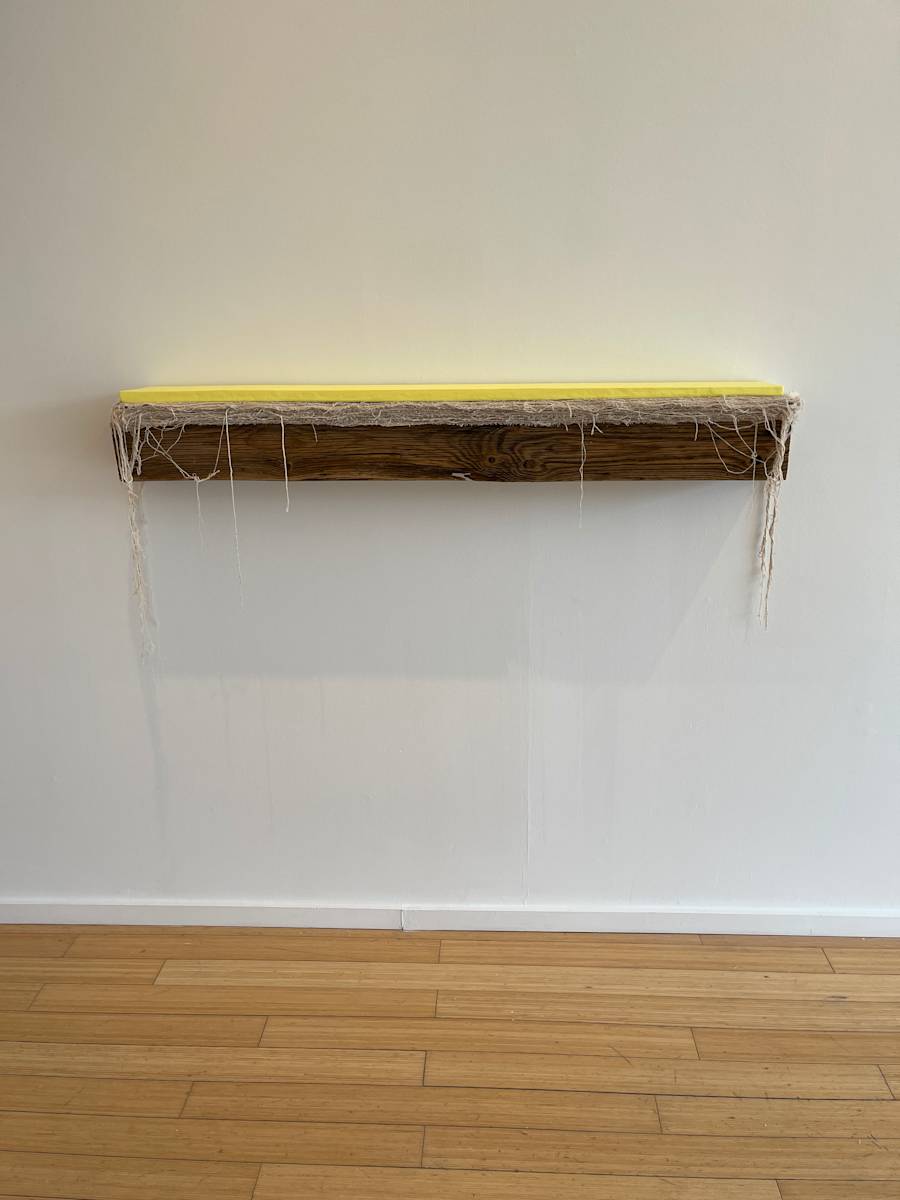 Bed Painting (lime yellow light) by Howard Schwartzberg 