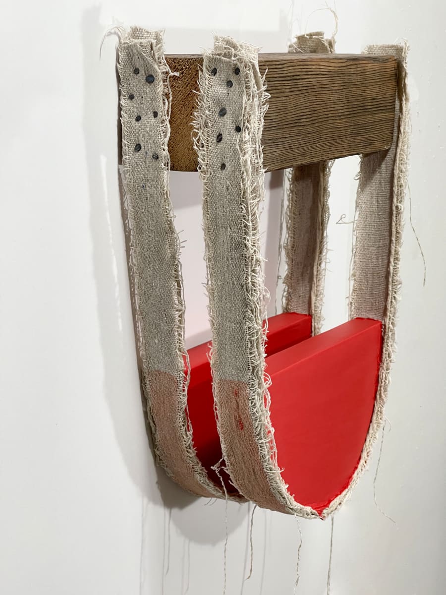 Suspended Painting (red separated) by Howard Schwartzberg 