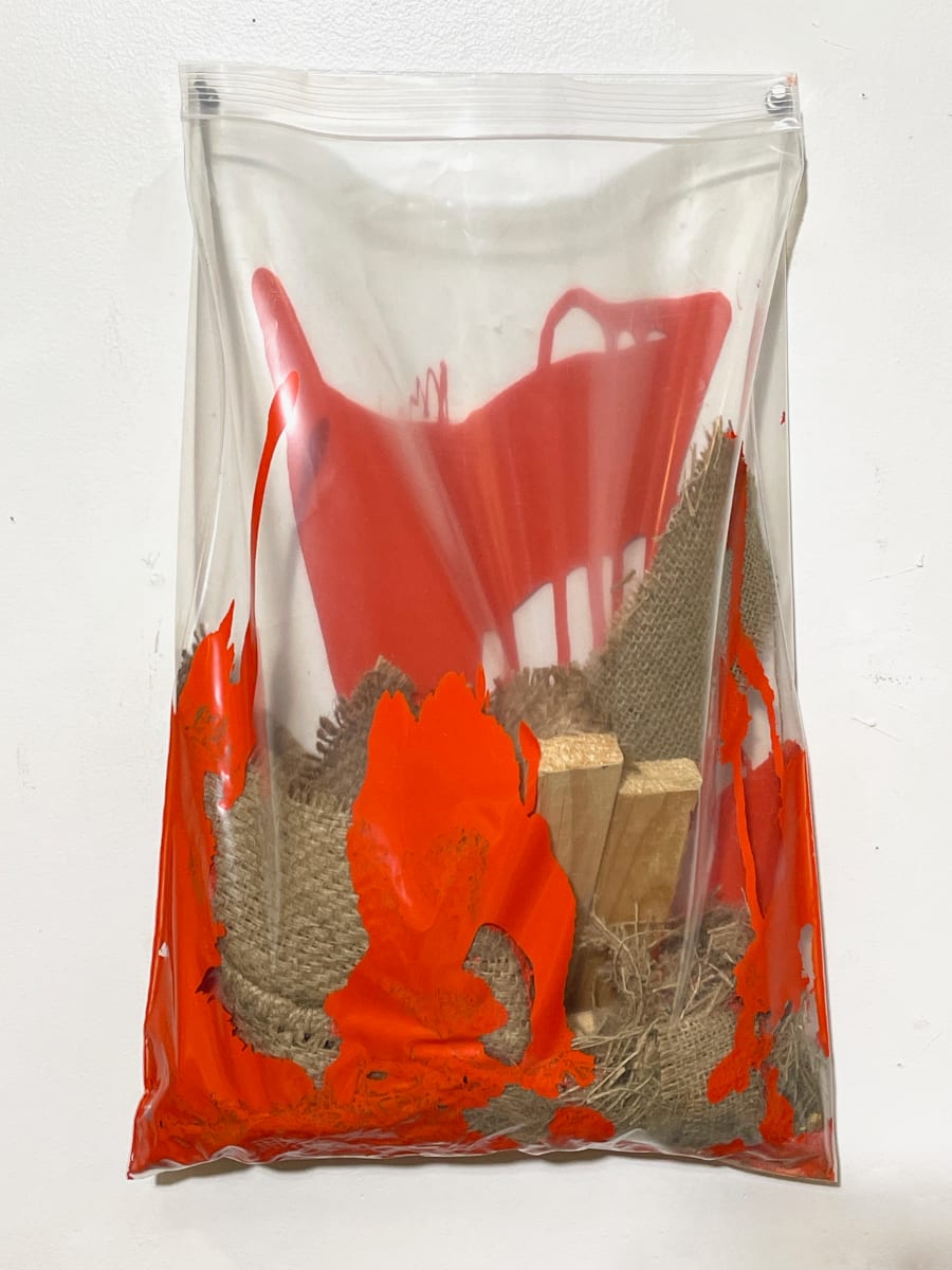 Living Painting (orange vermilion #2) by Howard Schwartzberg 