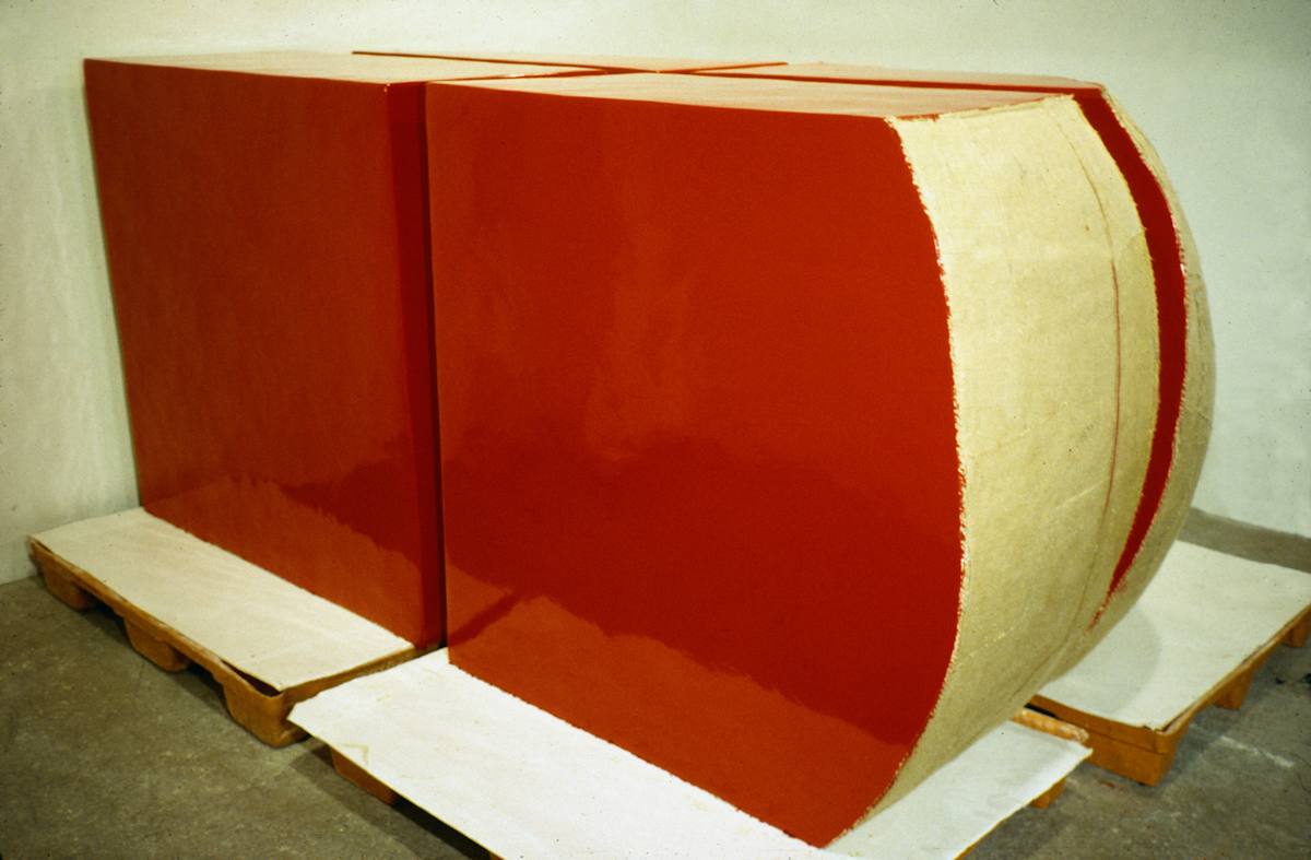 Red in Four Sections, Image 1.