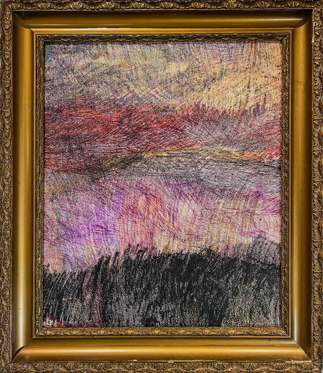 Soufle Corse by Yanieb Fabre  Image: Granite et crayons de couleurs papier marouflé sur toile