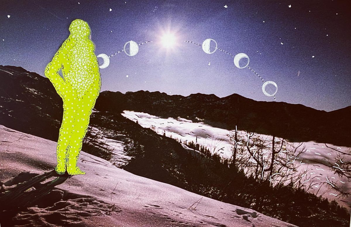 The Moon and the Firefly by Malika Sqalli  Image: The Moon and the Firefly