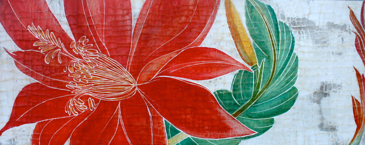 Tropical on White by Roberta Ahrens 
