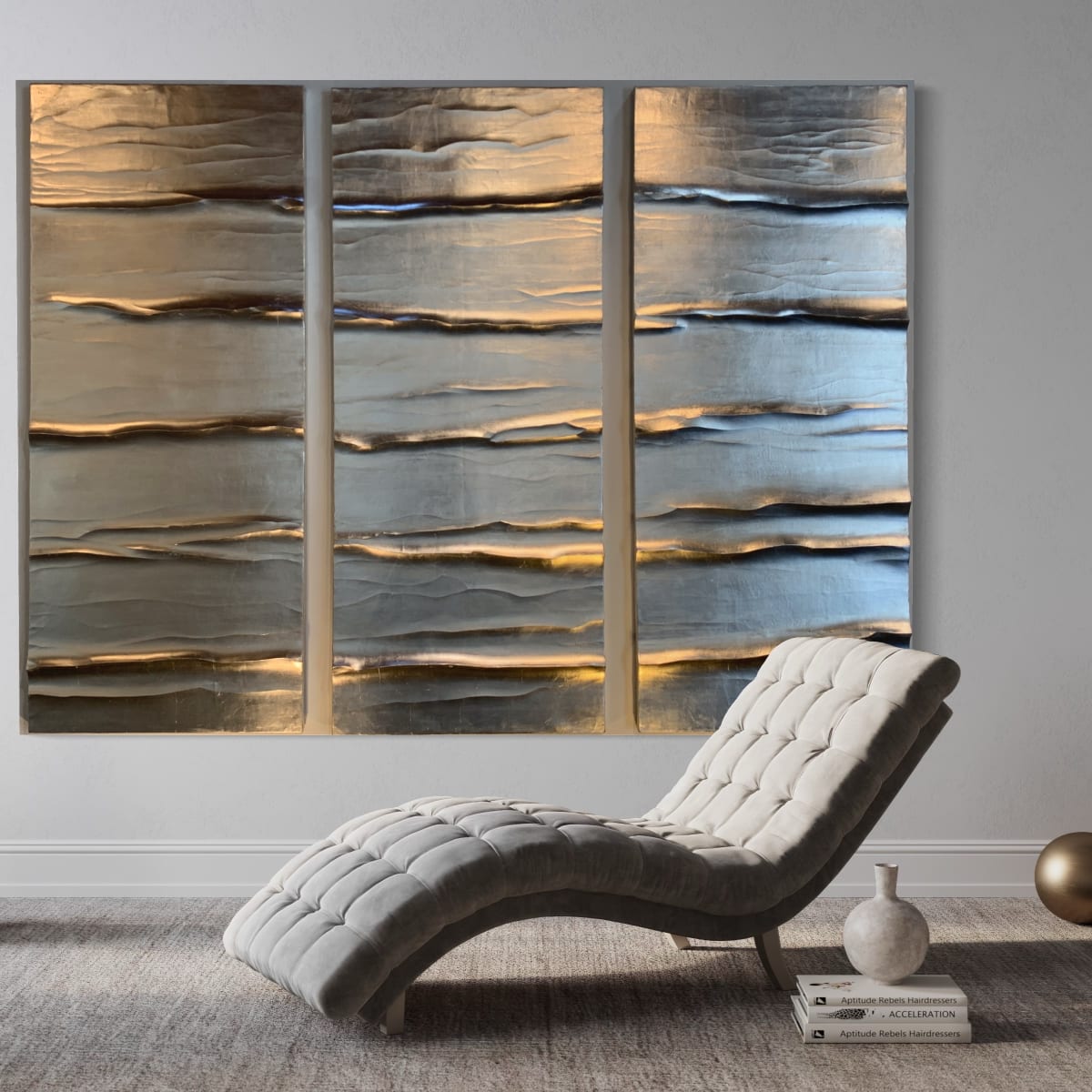 Malibu Triptych by Roberta Ahrens  Image: Installed