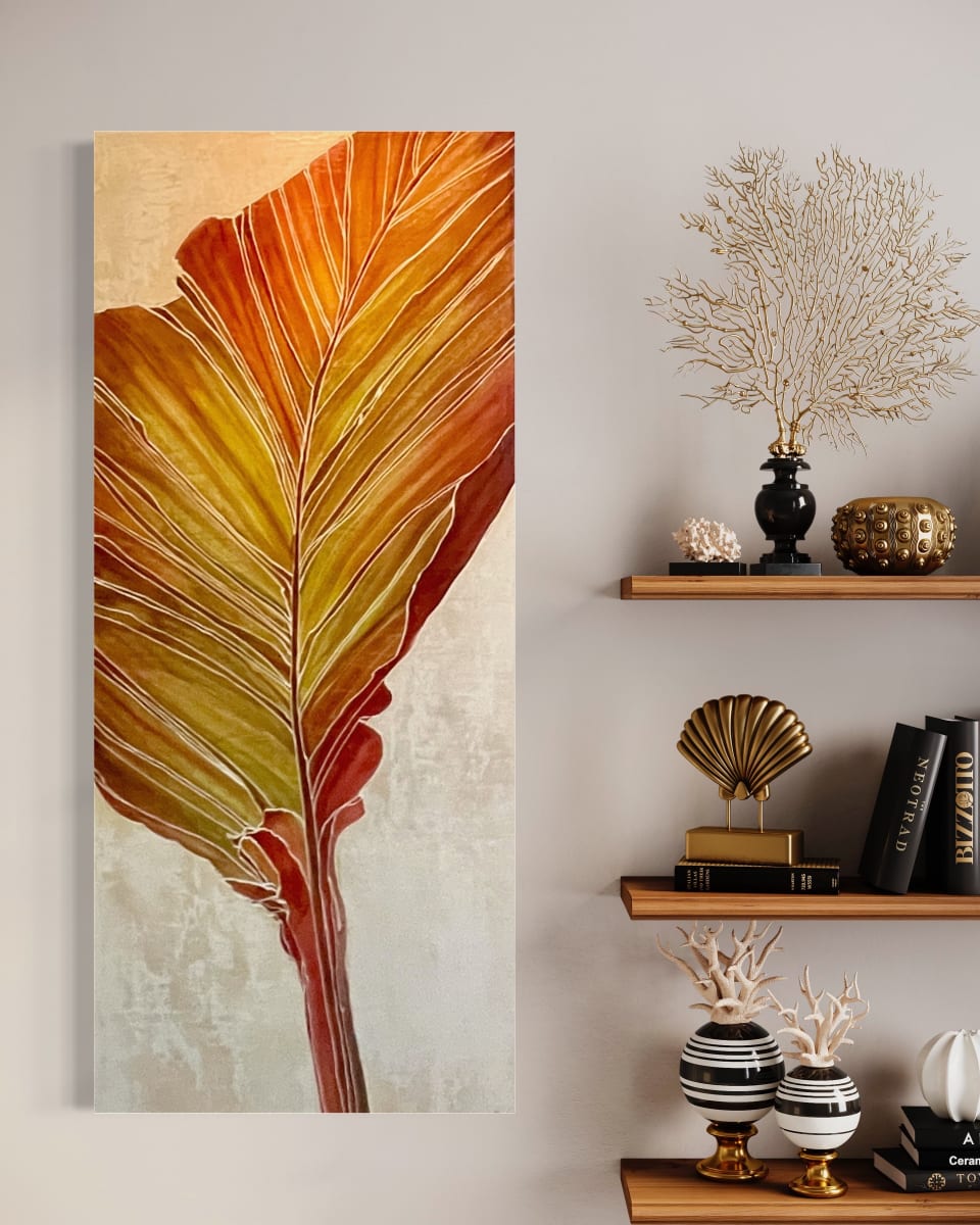 Canna Leaf Study 1 by Roberta Ahrens 