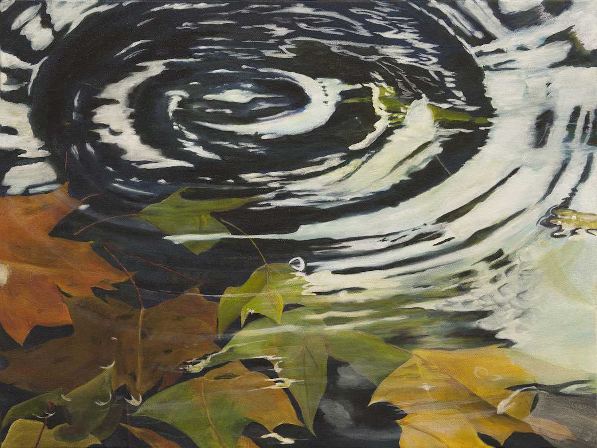 Leaves, Ripples and Reflections #2 by Lorelle Carr, Image 1.