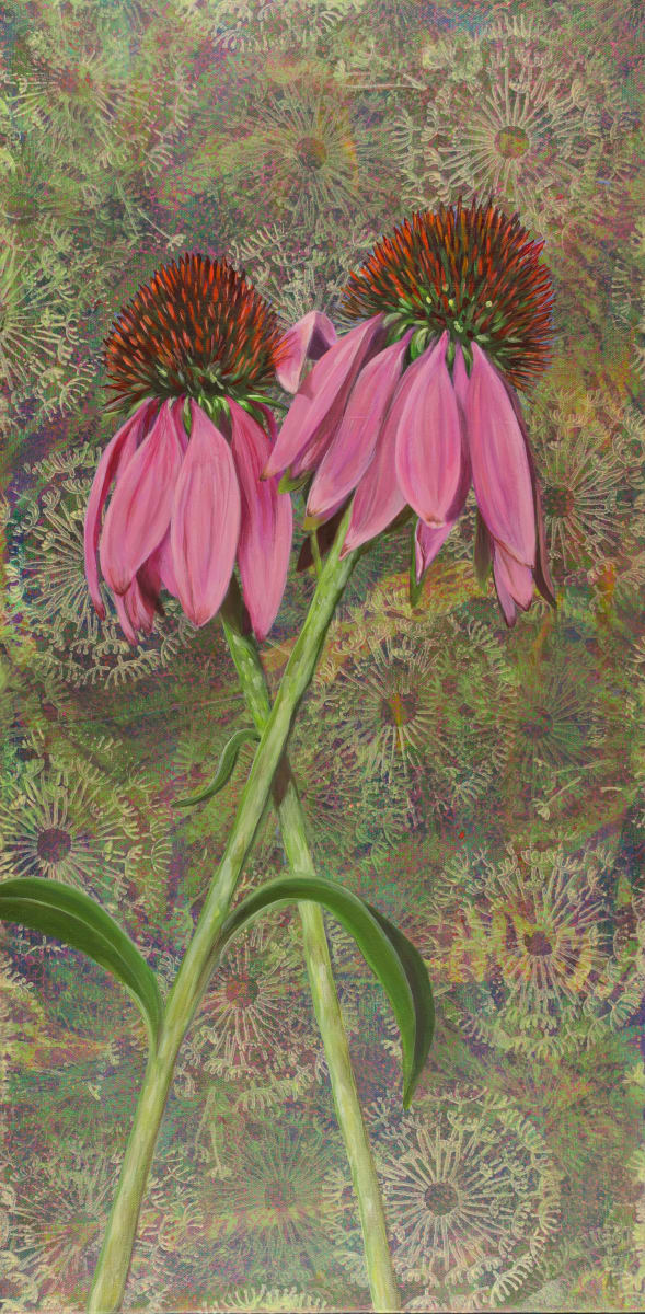 Cone Flowers by Lorelle Carr 