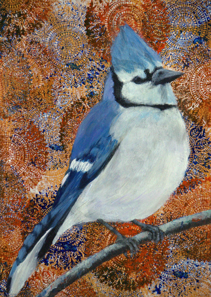 Day 41 - Blue Jay by Lorelle Carr 