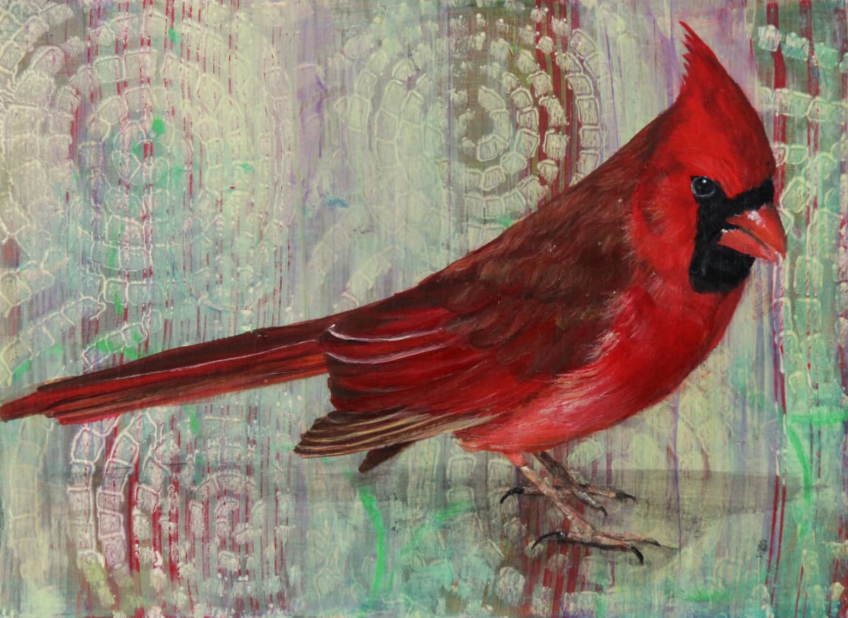 Day 55 - Male Cardinal by Lorelle Carr 