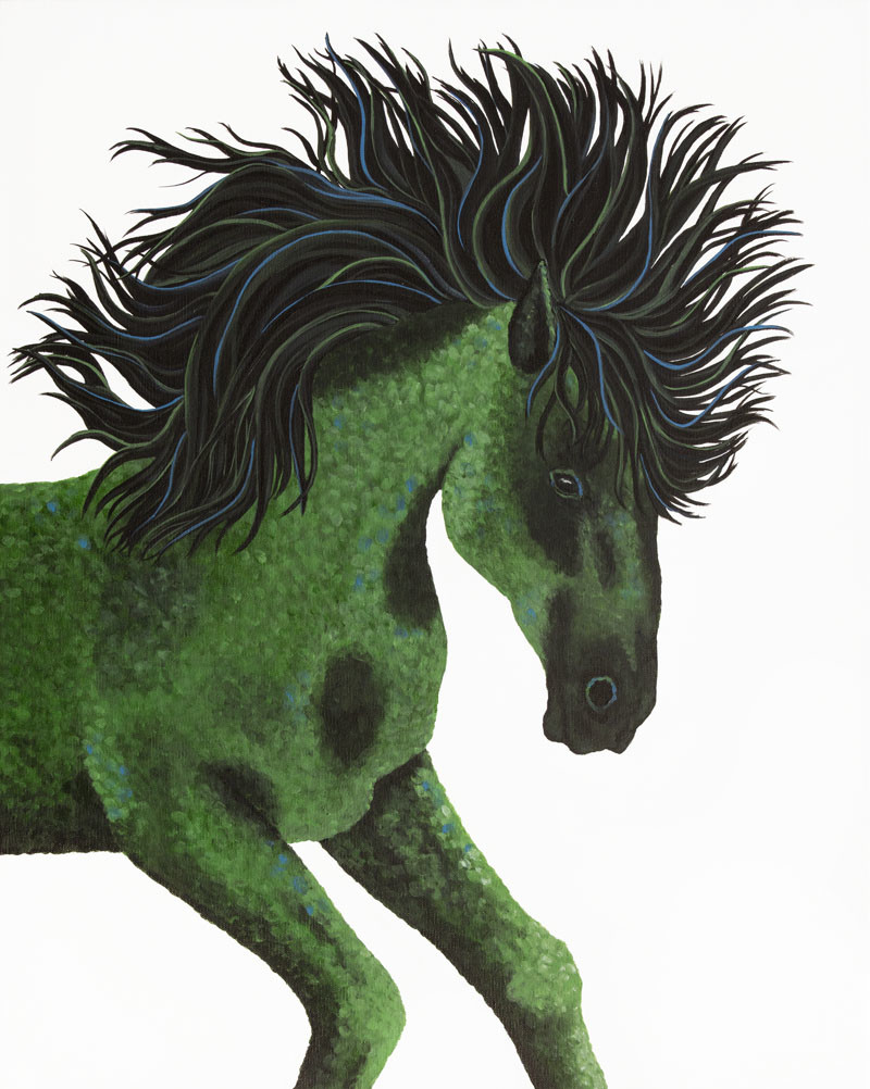 Green Horse 2 by Lorelle Carr, Image 2.
