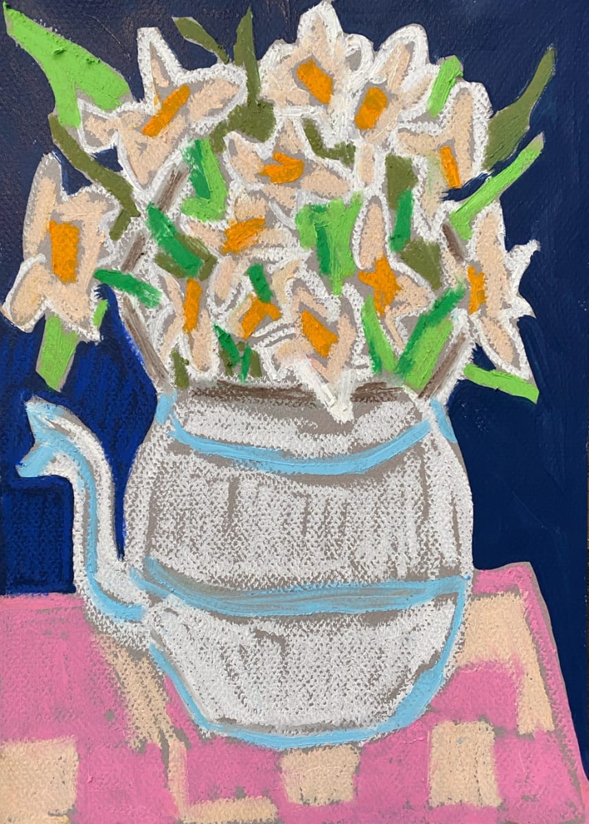 Flowers in a Teapot by Sheryl Siddiqui Art 