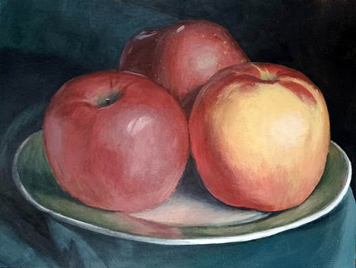 Three Apples by David Andres 