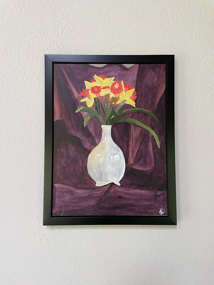 Daffodils on Velvet by Kivrin LeViere, Image 1.