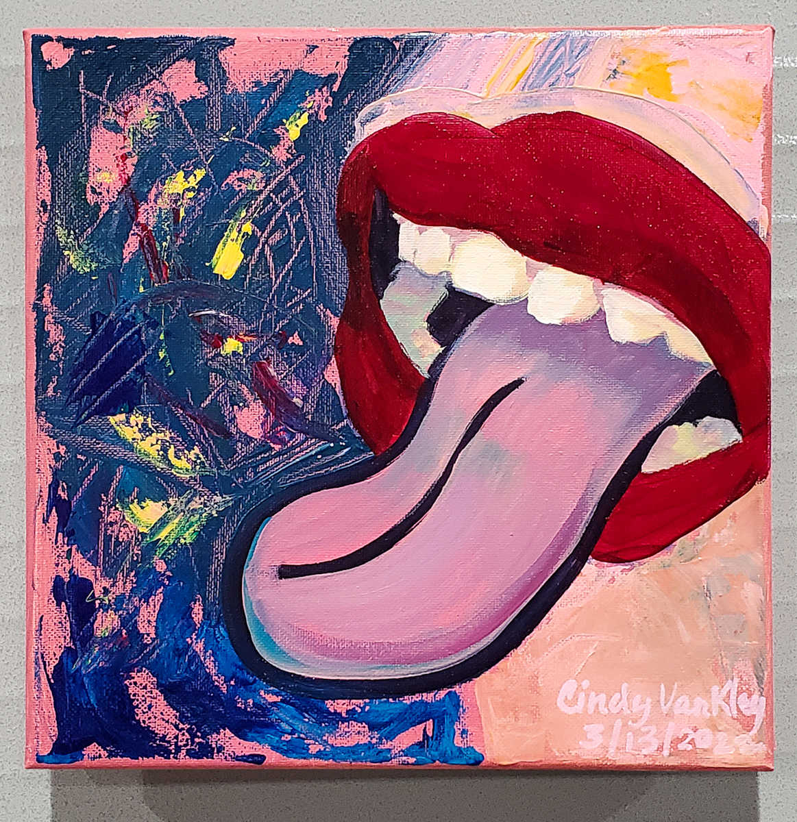 Unseemly Talk by Cindy Van Kley  Image: inspired by this verse:  

"Verily I say, the tongue is for mentioning what is good, defile it not with unseemly talk." —Bahá'u'lláh