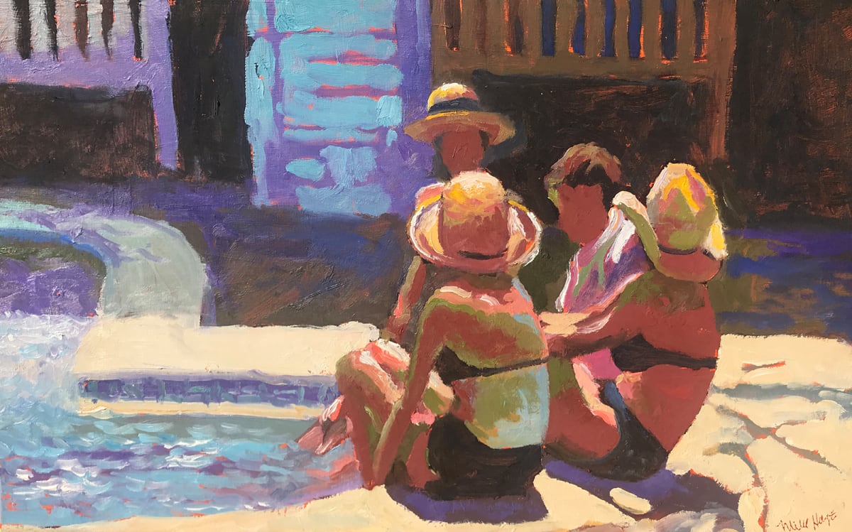 Afternoon at the Pool, Image 1.