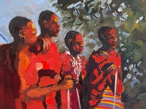 Masai Dancers, Image 1.