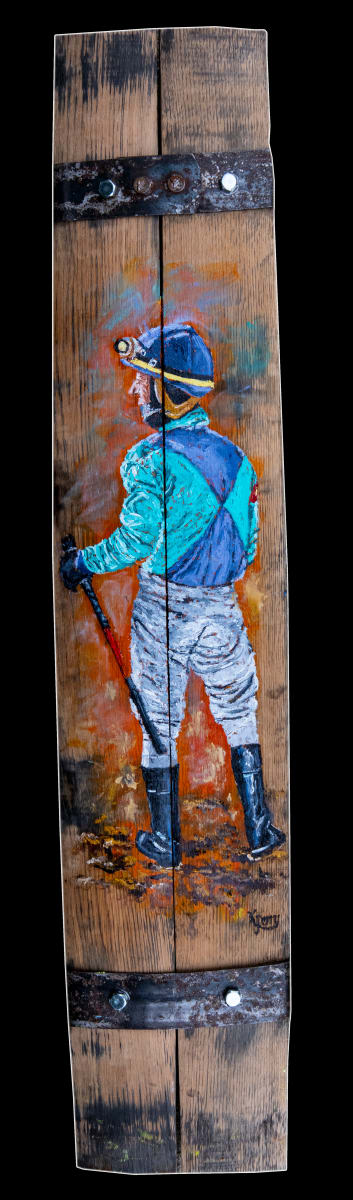 Jockey/Barrel Stave by Kim Perry 