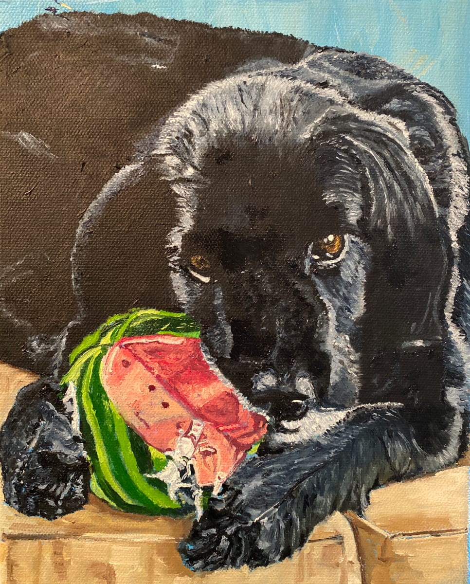 Chip with his Favorite Toy 