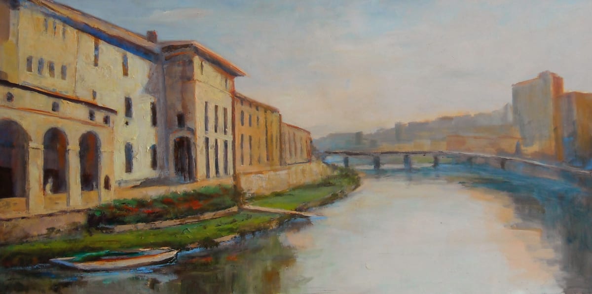 Arno River, Florence, It. by Linda C. Wells 