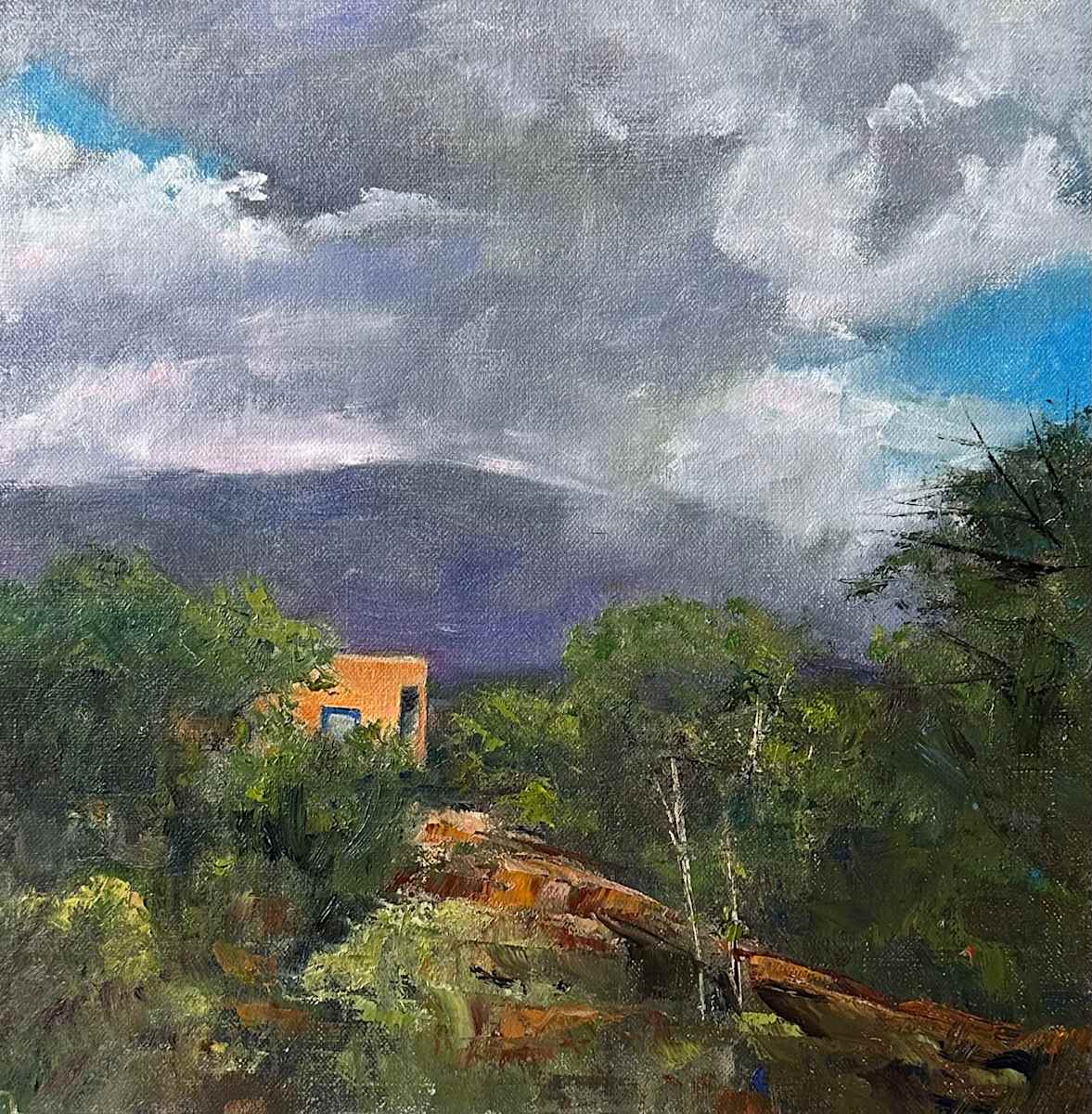 Storm Over Santa Fe by Linda C. Wells, Image 1.