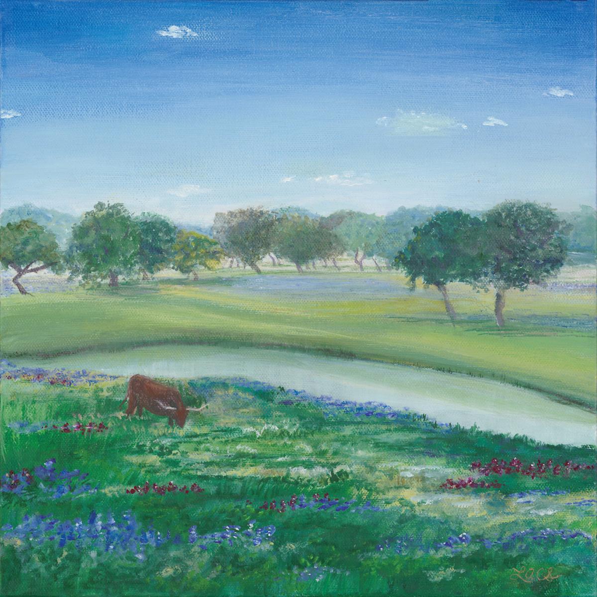 Aggie Bluebonnets (art paper) by L.A. Carroll Studio, Image 1.