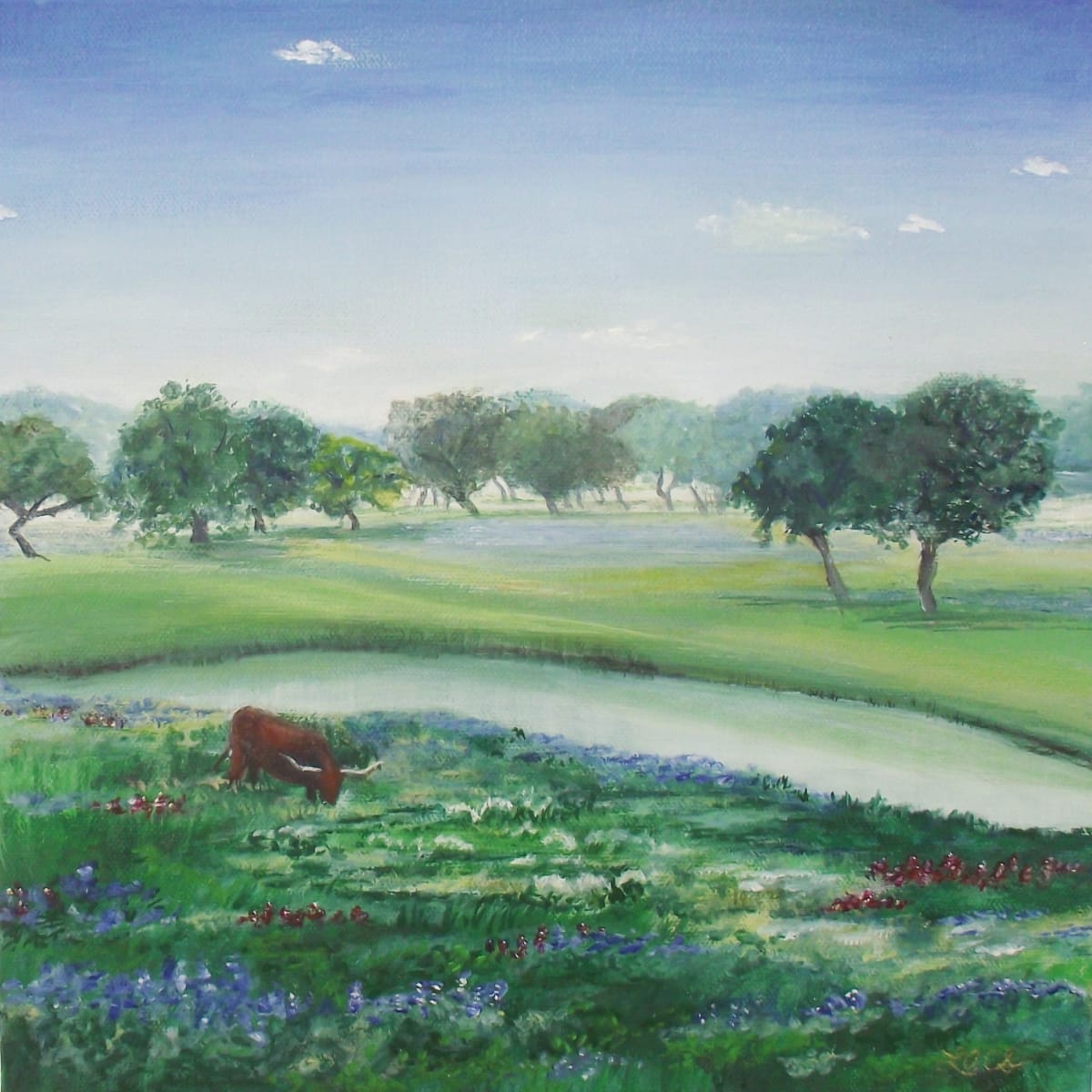 Aggie Bluebonnets-original by L.A. Carroll Studio 