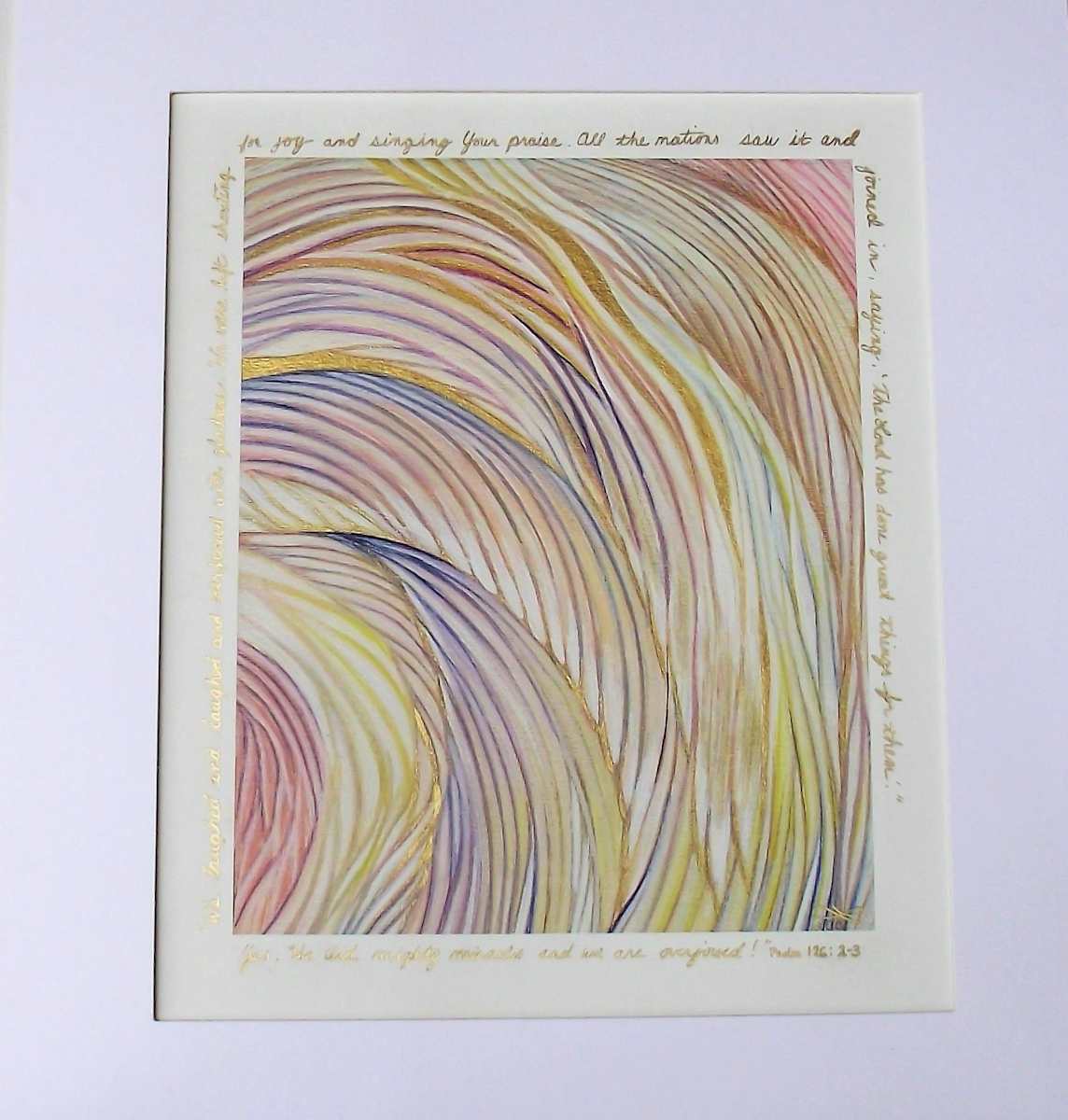 Awakening Joy (Psalm 126:2-3, matted) by L.A. Carroll Studio 