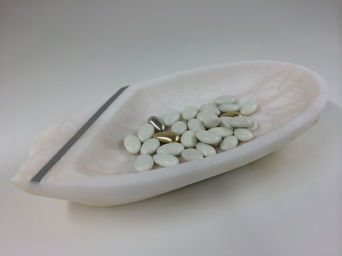 white alabaster bowl by Robin Antar 