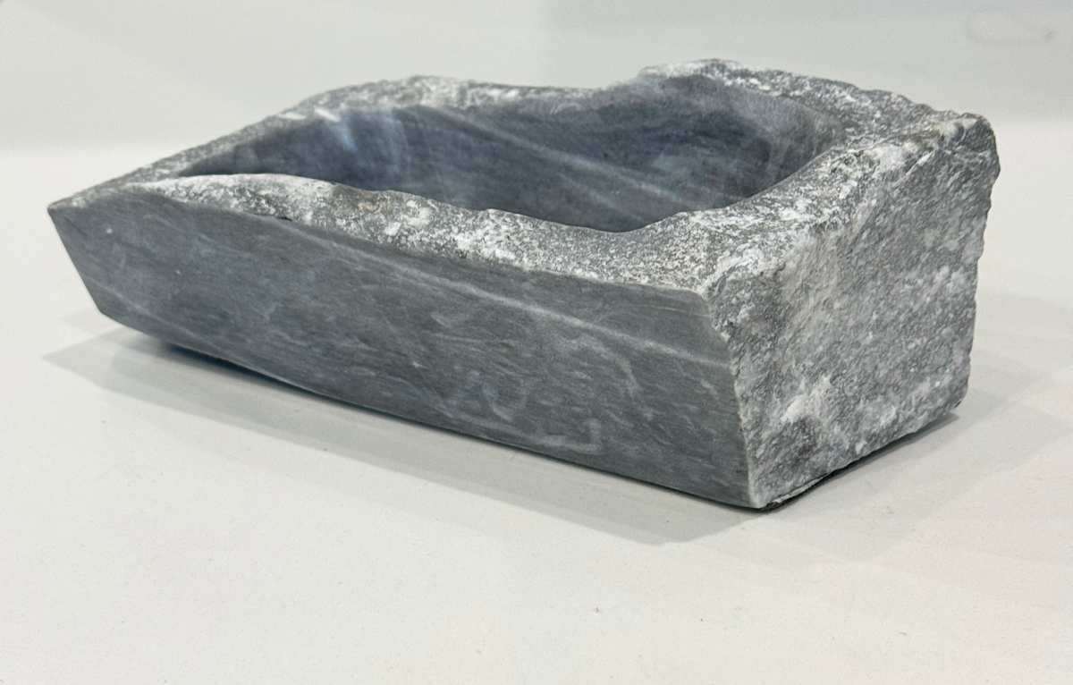 gray rectangular bowl by Robin Antar 