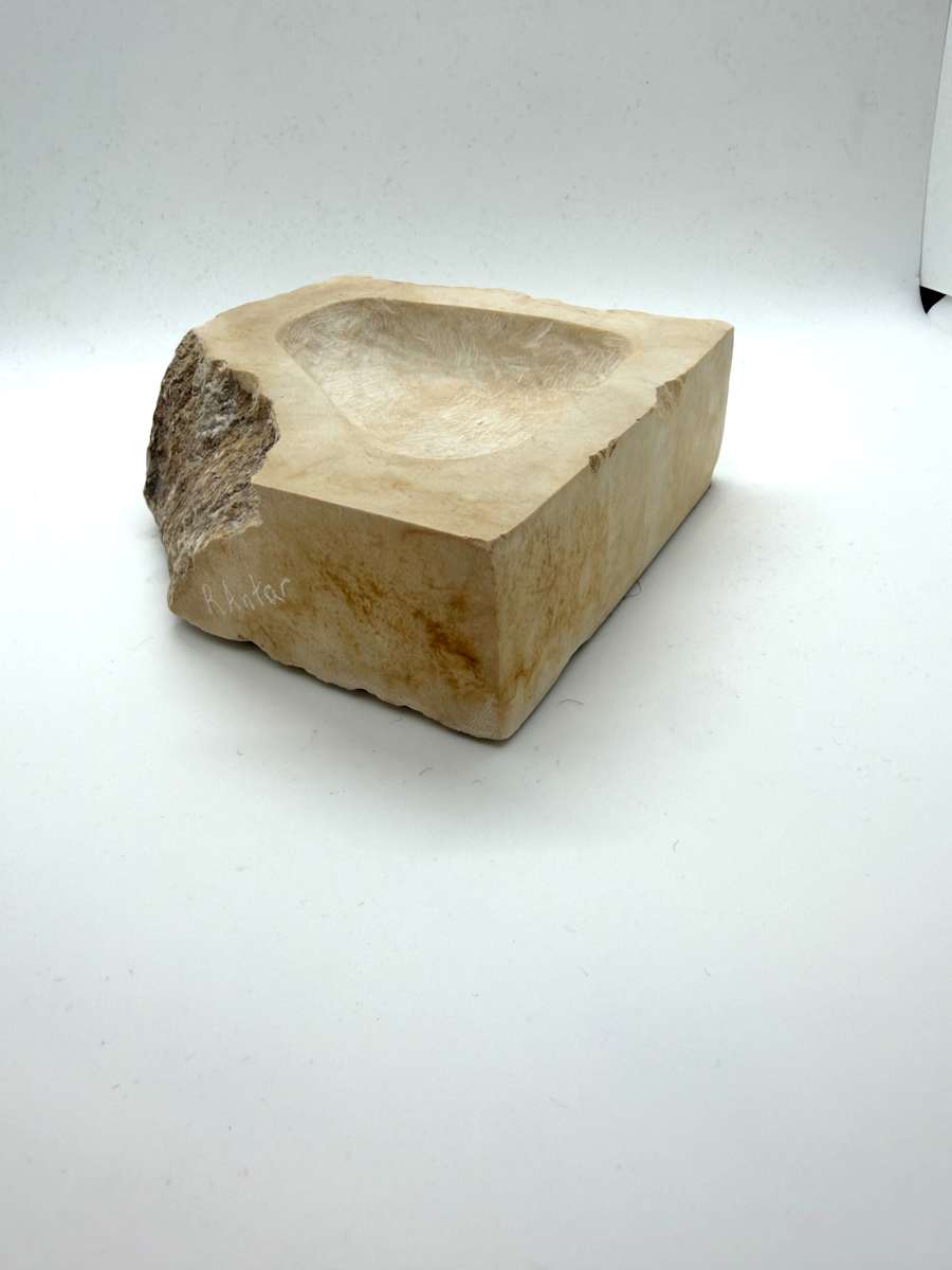 Salt Cellar Israeli Stone by Robin Antar, Image 3.