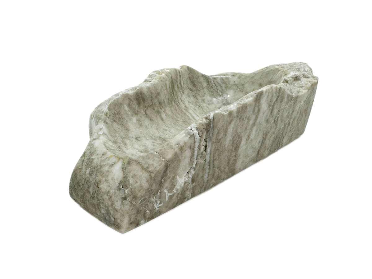 small alabaster candy dish or large salt cellar by Robin Antar, Image 1.