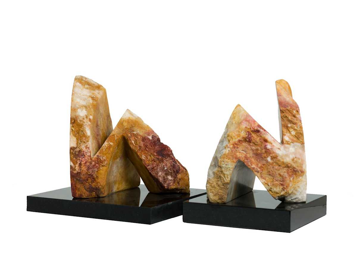STONE PEOPLE HAVING A CONVERSATION BETWEEN EQUALS by Robin Antar, Image 1.