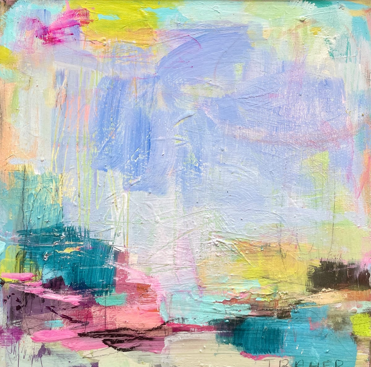 S2284 by Miriam Traher  Image: Have fun creating your own SQUARE FOOT gallery wall. All pieces are 12 "x12", excluding the frame and can be mixed and mingled to create your unique expression in your home. A grouped exhibition makes a visual architectural and sculptural work, dynamic and fluid as your tastes change. The size remains the same, and the frame remains the same, allowing you to start your collection. Build on it, rearrange and express your unique taste and style. They need to spice up a space, change the pieces, mix their order, buy a new one, and create a new wall of awesomeness. Created on birch rigid wood board and set in a 1.5" beautiful maple frame, Check back often for new and exciting additions. You can see the rest of the collection on my website